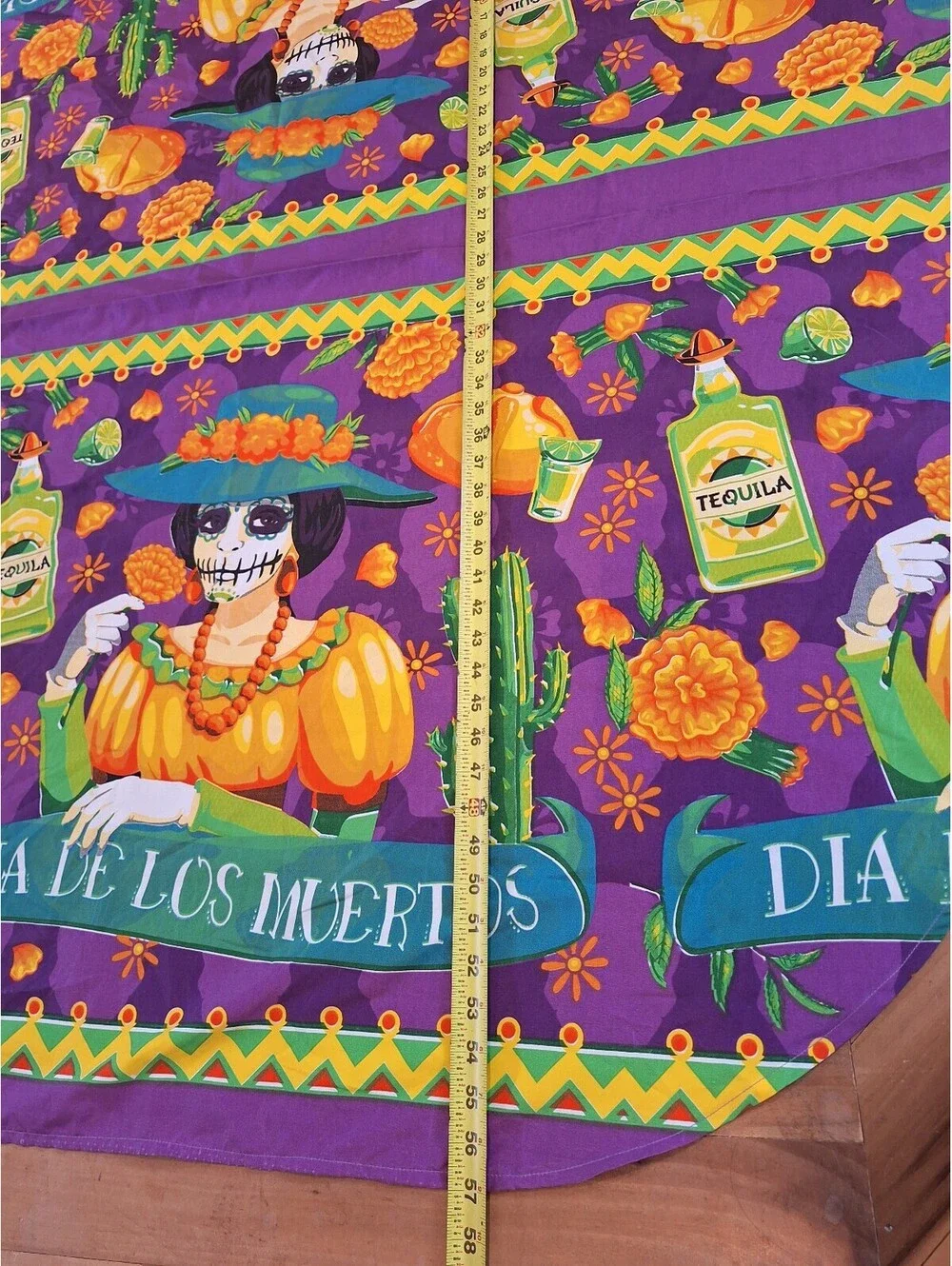 Halloween dias de los meurtos tablecloth celebration, decor.